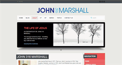 Desktop Screenshot of john316marshall.com